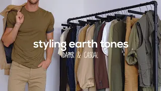 10 Outfits Styling Earth Tones | Men's Fashion Inspiration | Color Theory