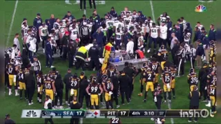 Darrell Taylor Carted Off The Field After Scary injury//Seahawks VS Steelers