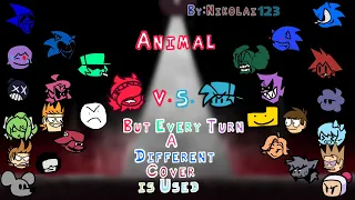 Friday Night Funkin' Vs Annie - Animal: But Every Turn a Different Cover Is Used (370 Subs Special!)