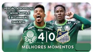 VERDÃO CAMPEÃO DO PAULISTÃO | Palmeiras 4 x 0 Água Santa | Melhores Momentos - Final Paulistão