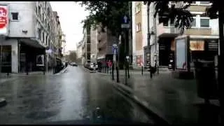 Driving in Wrocław, Poland (Stadium, Old Town, Bermuda Triangle) August 2014