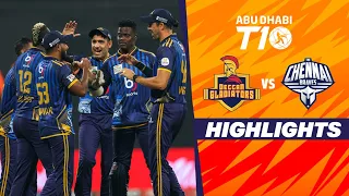 Deccan Gladiators vs Chennai Braves | Abu Dhabi T10 | Match 17 | Highlights | JioCinema & Sports18