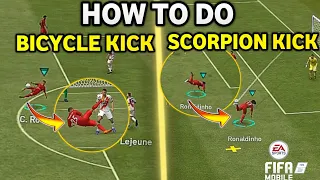 EASIEST WAY 🤩🤩 | how to do scorpion kick in fifa mobile | bicycle kick tutorial