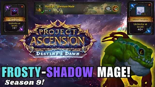 Ascension WoW Season 9! Frosty-Shadow Mage Adventure Mode! Custom Abilities & Talents!