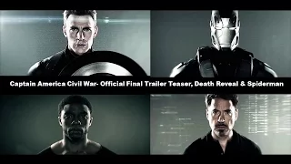 Captain America: Civil War- Official Teaser Peek Reaction, Death Reveal & Spiderman