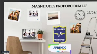 MAGNITUDES PROPORCIONALES PARA SEGUNDO AÑO