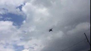 F-18 Super hornet fast fly by