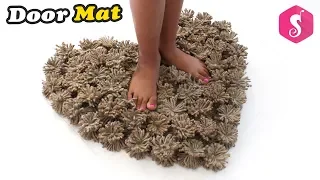 Old JUTE Recycling | Make DOORMAT, RUGs & CARPET from JUTE | Easy  diy Craft