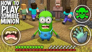 HOW TO TROLL PLAYERS AS ZOMBIE MINION in MINECRAFT ! Zombie Minion exe vs Minions   GAMEPLAY traps