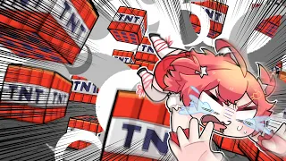 【手描き】TNTトラップで最高のポンをやらかす さくらみこ【こまいぬ/切り抜き/hololive/マインクラフト】