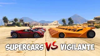 GTA 5 ONLINE - VIGILANTE VS SUPERCARS (КТО БЫСТРЕЕ? БЭТМОБИЛЬ VS СУПЕРКАР)