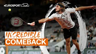 World No. 4 Tsitsipas recovers to beat Musetti in Round 1 | 2022 Roland Garros | Eurosport Tennis