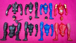 AVENGERS TOYS ASSAMBLE, SUPERHERO, BLACK PANTHER, IRON-MAN, SUPER-MAN, THOR