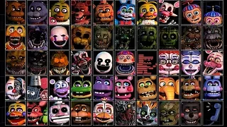 50 АНИМАТРОНИКОВ СРАЗУ?! ВСЕ АНИМАТРОНИКИ НОВЫЙ ФНАФ 7 ULTIMATE CUSTOM NIGHT