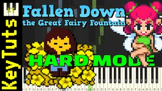 Fallen Down the Great Fairy Fountain [Undertale//Zelda] - Hard Mode [Piano Tutorial] (Synthesia)