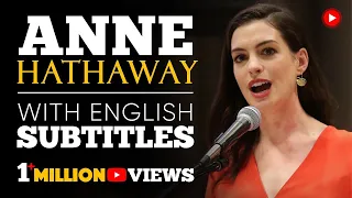 English Speech - ANNE HATHAWAY: Paid Family Leave - Big English Subtitles