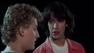 When Bill and Ted meet their future selves (Bill Ted 1989)