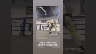 TERENCE CRAWFORD TRAINING WITH SHAKUR STEVENSON FOR ERROL SPENCE FIGHT