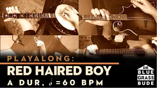 "Red Haired Boy" | Bluegrass Playalong | A Dur, 60 bpm