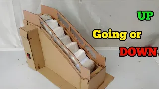 Diy Model Escalator from Cardboard 💥, diy automatic steps #Escalator #diy #diyescalator