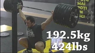 192.5kg/424lbs Snatch Balance - Last day in Romania