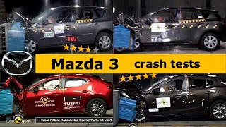 Mazda 3 Crash Test (1 2 3 4) all generations (Euro NCAP)