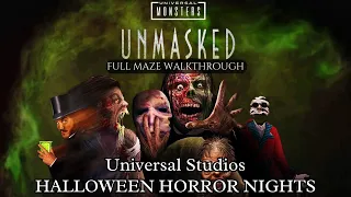 Universal Monsters Unmasked | Halloween Horror Nights 2023 | FULL MAZE WALK THROUGH