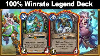 100% Winrate! Get Rank LEGEND NOW For Free And Easiest!  Voyage to the Sunken City | Hearthstone