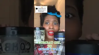 COMBAT GEL 🥭 VS. GUMMY WAX 🦋 ON 4C NATURAL HAIR 👩🏾‍🦱 (PART 1)- TIFFANI D