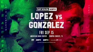 Top Rank: Lopez vs Gonzalez Press Conference from Corpus Christi, Texas