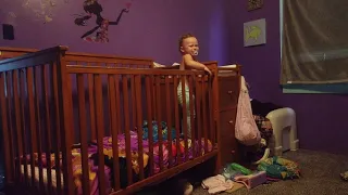 She can climb out of her crib "Oh NO"😱