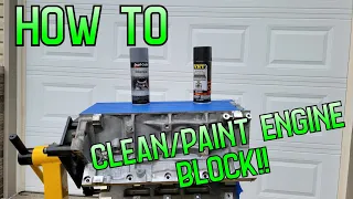 How To Clean and Paint Your Engine Block!!