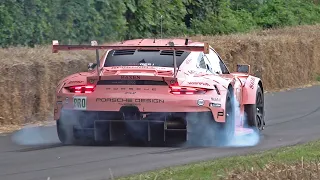 PORSCHE 911 RSR GTE 'PINK PIG' - ONE OF THE LOUDEST PORSCHE'S EVER! CRAZY SOUNDS!