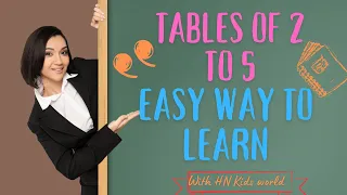 Table of 2 to 5| Learn Multiplication Table of 2 to 5 | Easy Learning