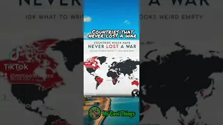 Countries that never lost a War #short #shorts