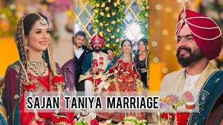 Taniya  Sajan di Marriage😍 ||  Sade  Munde Da Viaah🥁🎺