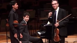 Gil Shaham Masterclass - Mozart Concerto No. 5 - Akshay Dinakar