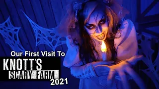 Our First Visit To Knotts Scary Farm 2021 - INSIDE All 8 Mazes and More!!!   4K