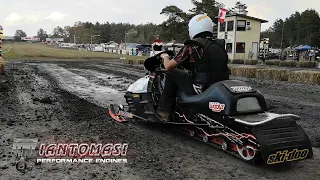 WORLD RECORD Ski Doo Pro Stock 800 Iantomasi snowmobile drag race finals Ohio Snow Bash 2019 Racing