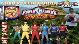 Gamer Geek World Let's Play POWER RANGERS NINJA STORM On the GAME BOY ADVANCE