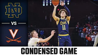 Notre Dame vs. Virginia Condensed Game | 2023-24 ACC Men’s Basketball