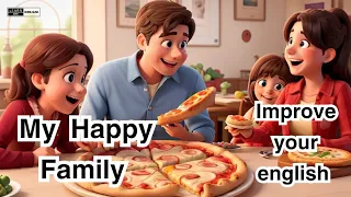 (My Happy Family) Improve your english | Learn English |