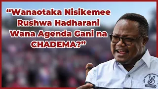 Lissu Apigilia Msumari Sakata la Rushwa Uchaguzi wa Ndani CHADEMA, Amjibu Kinana na Halima Mdee