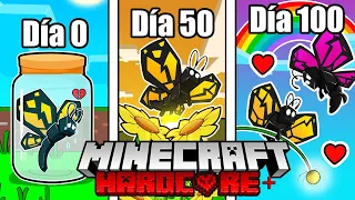 ⚪ SOBREVIVÍ 100 Días SIENDO UNA MARIPOSA en Minecraft HARDCORE