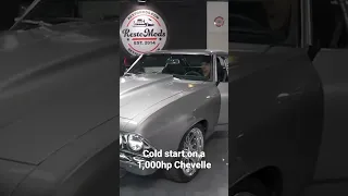 Cold starting a 1,000HP ‘69 Chevelle #musclecar #supercars #shorts