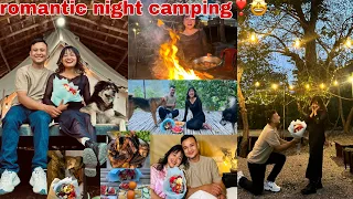 ROMANTIC NIGHT CAMPING WITH MY HUSBAND ❣️😍