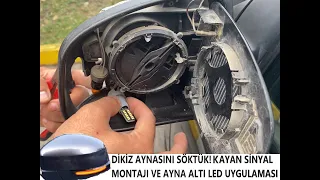 PART 2: Focus'un dikiz aynasını söktük! Kayan sinyal montajı ve ayna altı led aydınlatma uygulaması