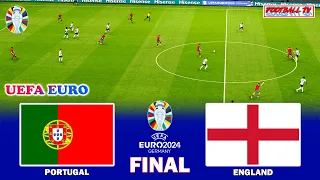 PORTUGAL vs ENGLAND - FINAL UEFA EURO 2024 | FULL MATCH ALL GOALS | PES GAMEPLAY PC