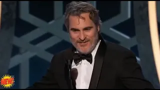 *FUll SPEECH* Joaquin Phoenix Won ''Best Actor Drama'' Joker | Golden Globe Awards 2020