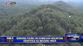 Remains found on Kenensaw Mountain identified as missing hiker